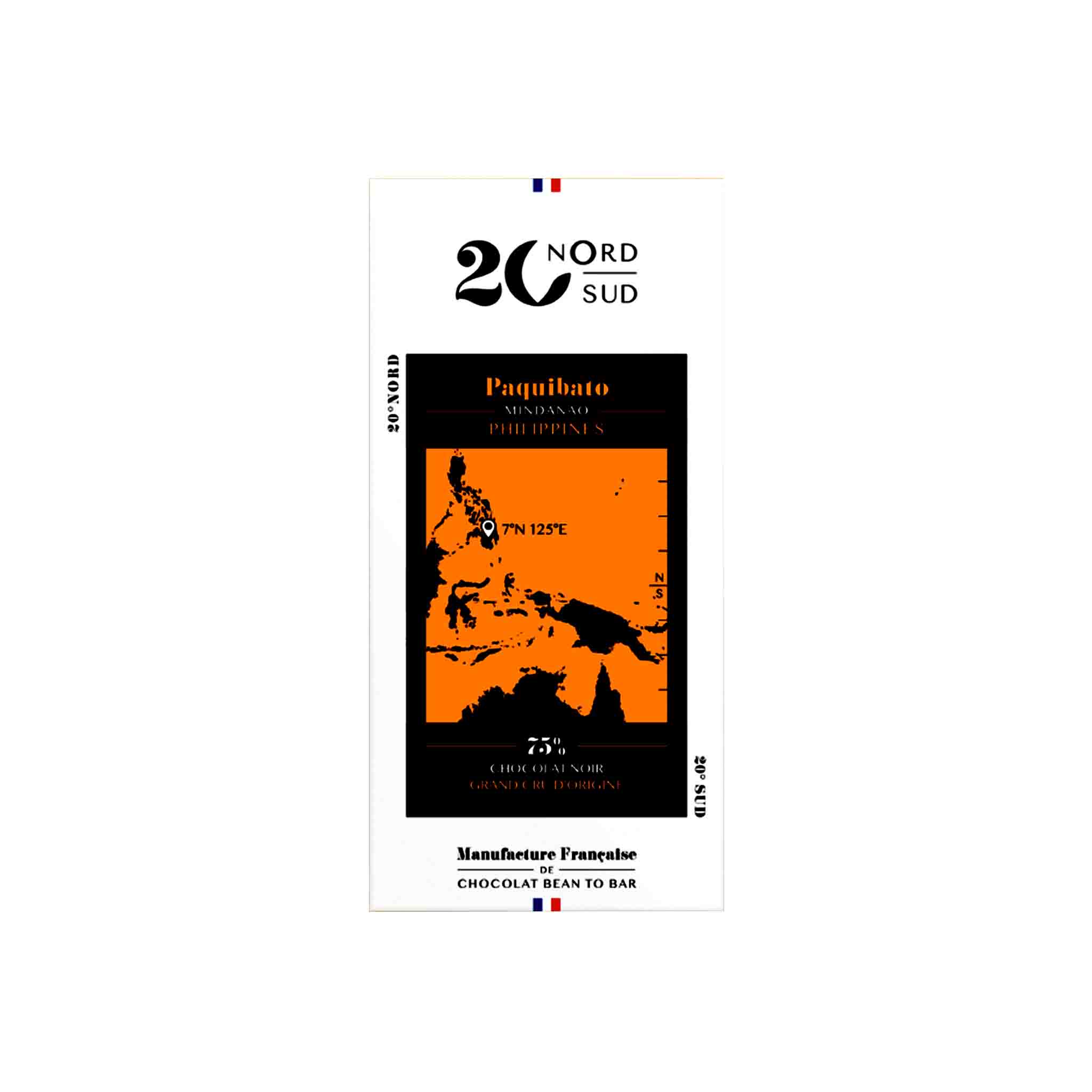 20 NORTH 20 SOUTH PAQUIBATO PHILIPPINES GRAND CRU 75% DARK CHOCOLATE 60g