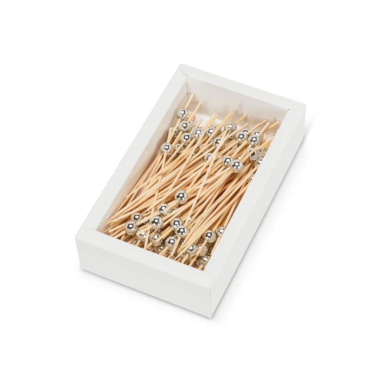 ABBOTT SILVER BALL COCKTAIL PICKS 100pc