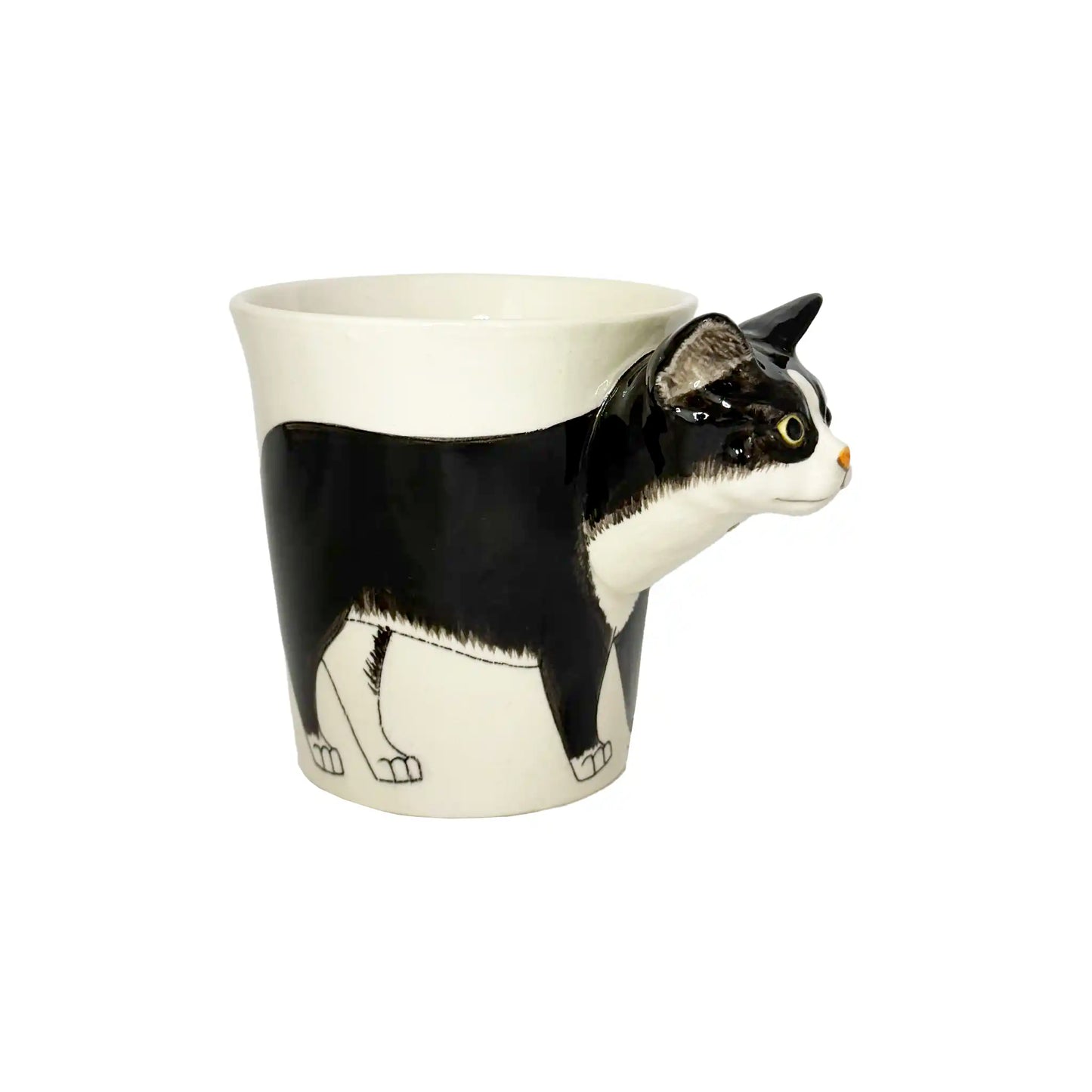 ART FLORAL TRADING TUXEDO CAT MUG