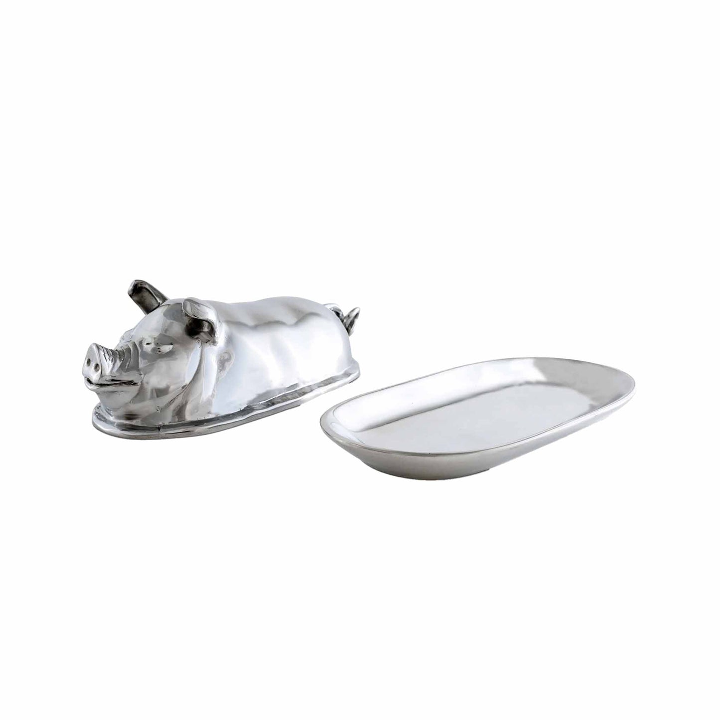 ARTHUR COURT PIG SHAPED BUTTER DISH