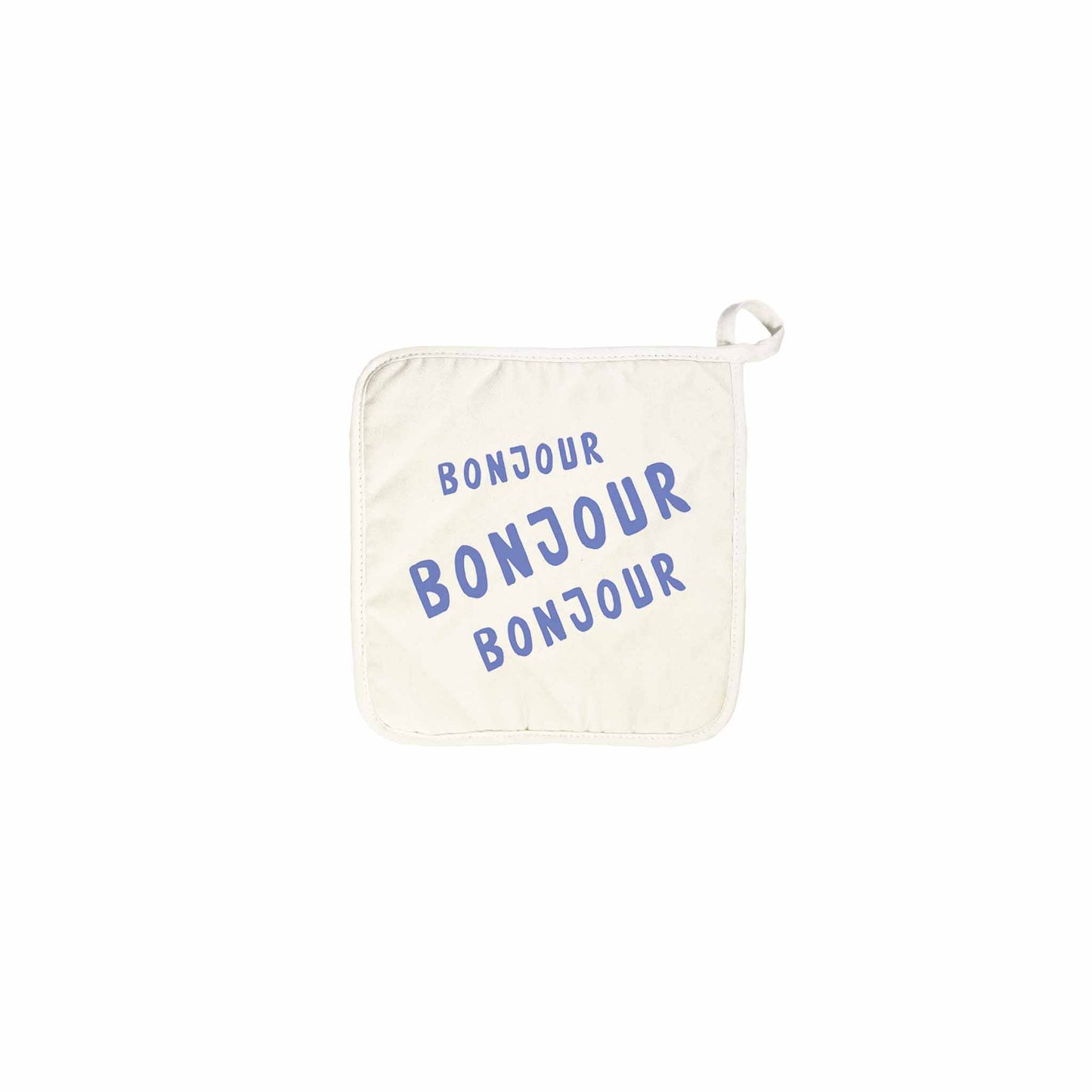BOHEME BLISS BONJOUR TROIS COTTON POT HOLDER