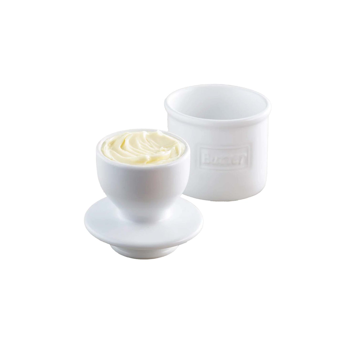 BUTTER BELL CROCK - MATTE WHITE