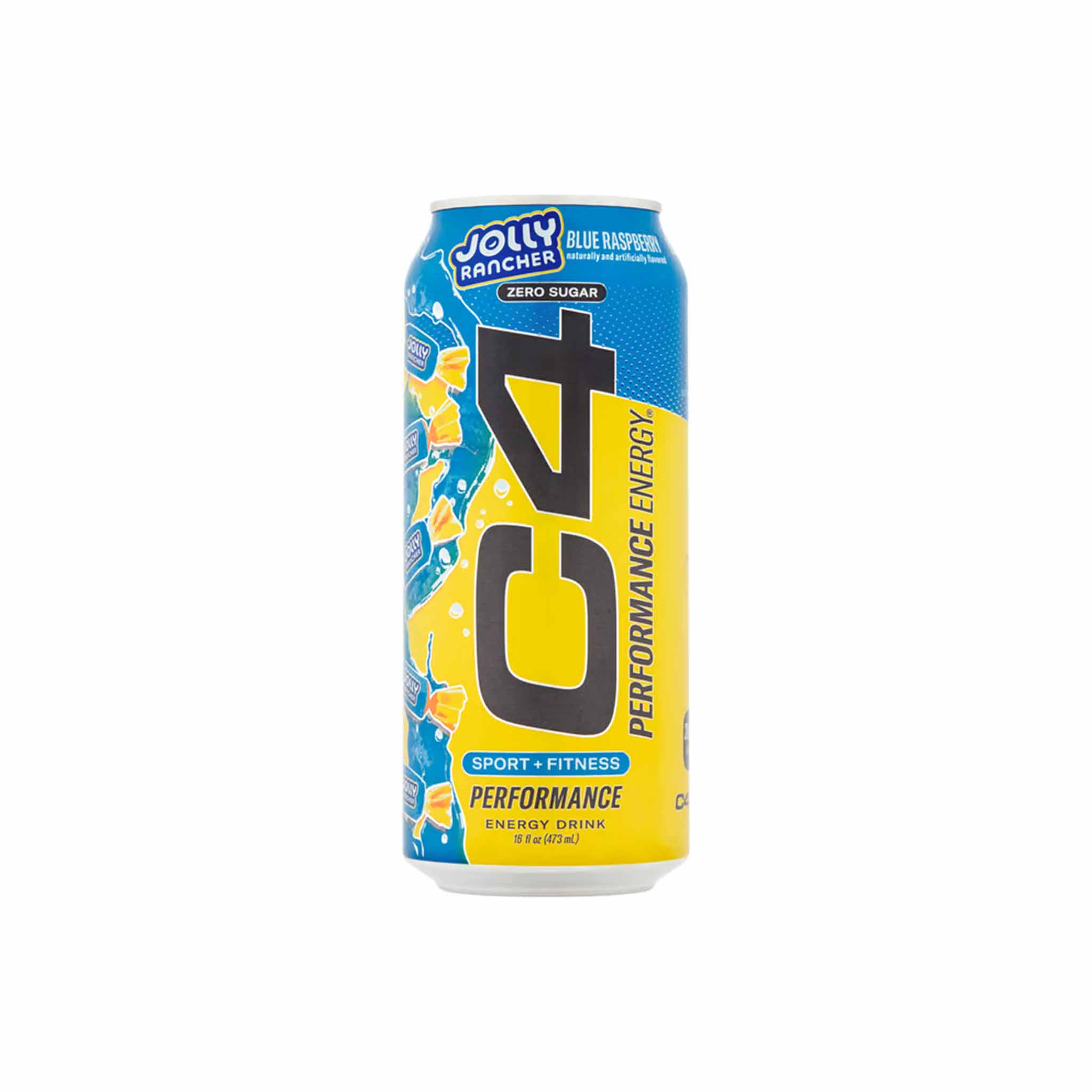 C4 ZERO SUGAR JOLLY RANCHER BLUE RASPBERRY ENERGY DRINK 16oz