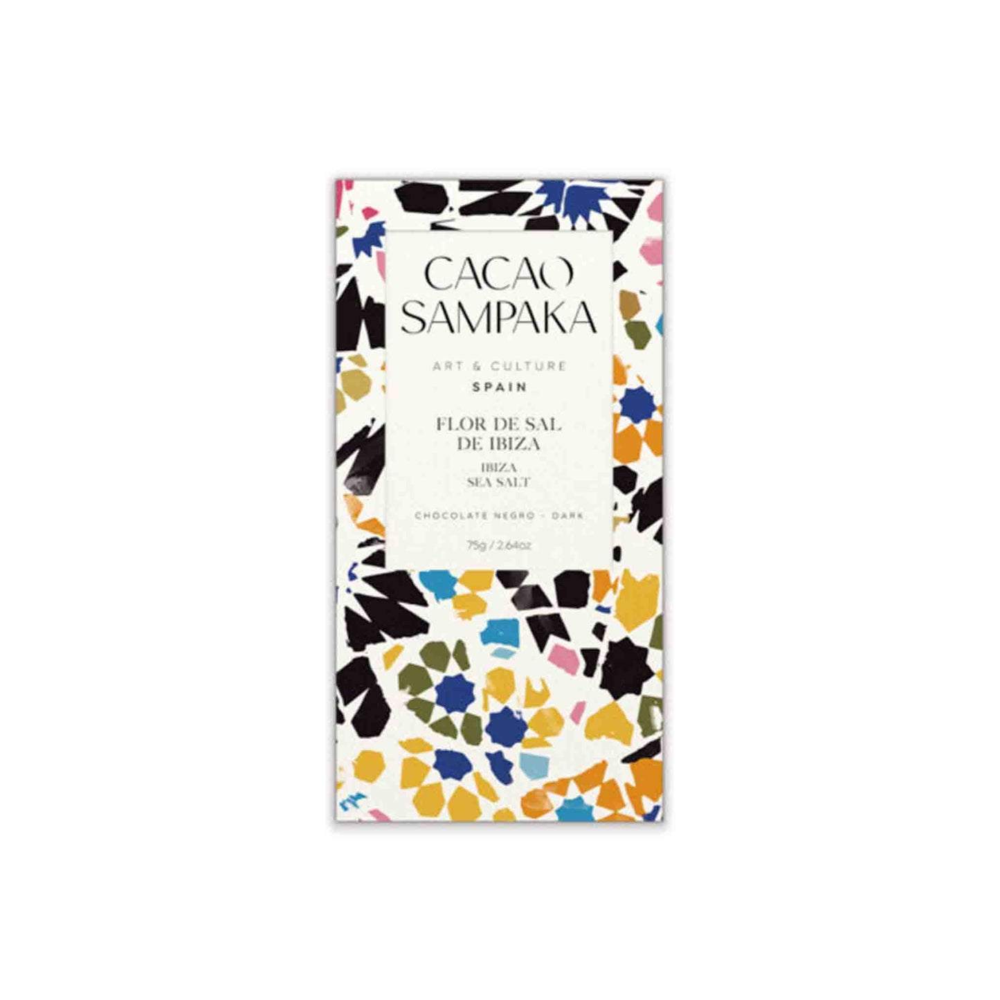 CACAO SAMPAKA FLOR DE SAL IBIZA 68% DARK CHOCOLATE 75g