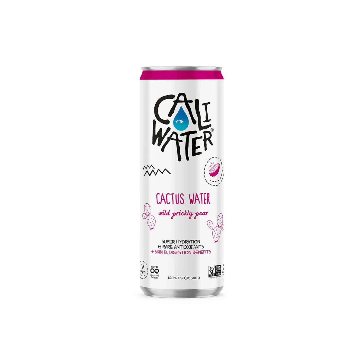 CALIWATER CACTUS WATER PRICKLY PEAR 12oz – monsieur marcel gourmet market