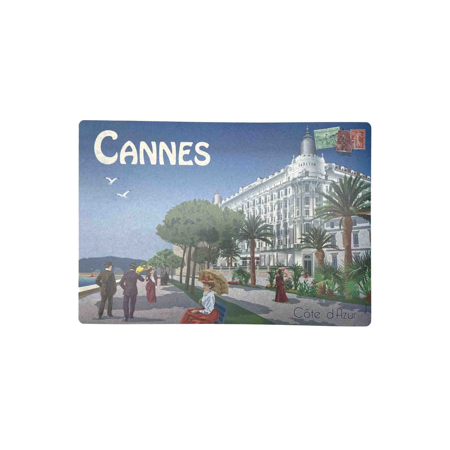 CARTEXPO "CANNES CARTLON" VINTAGE STYLE PLACEMAT