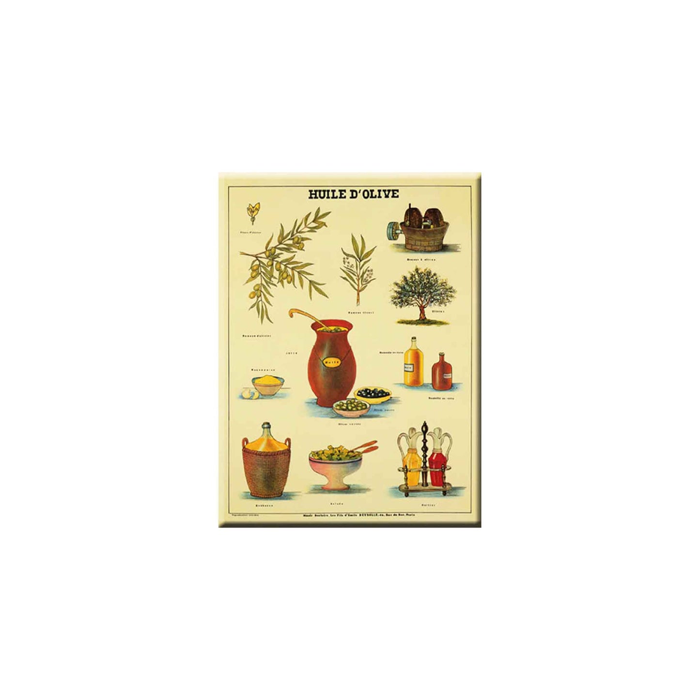 CARTEXPO "HUILE D'OLIVE" SMALL METAL POSTER