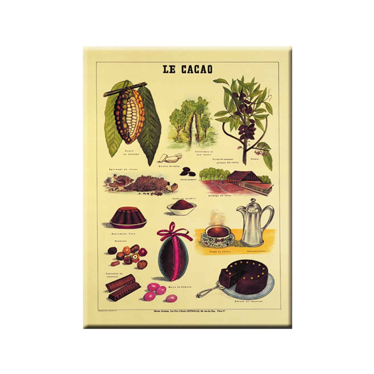 CARTEXPO "LE CACAO" LARGE METAL POSTER
