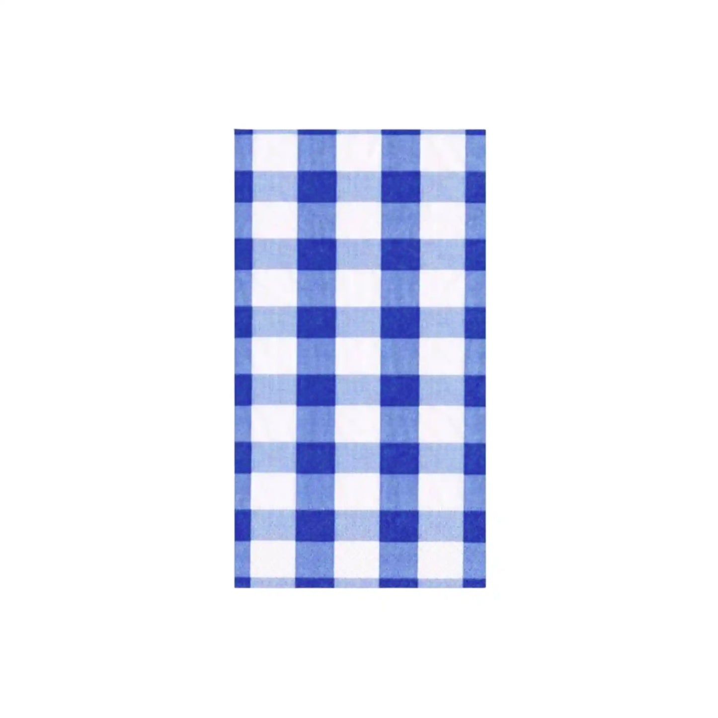 CASPARI GINGHAM BLUE NAPKINS 15ct