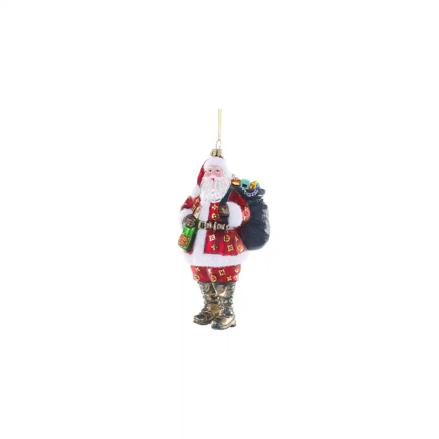 CODY FOSTER LUXE SANTA ORNAMENT