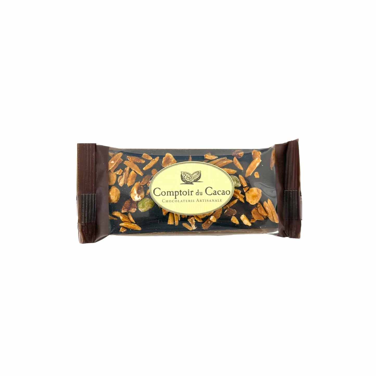 COMPTOIR DU CACAO MINI DARK CHOCOLATE WITH CARAMELIZED NUTS 40g