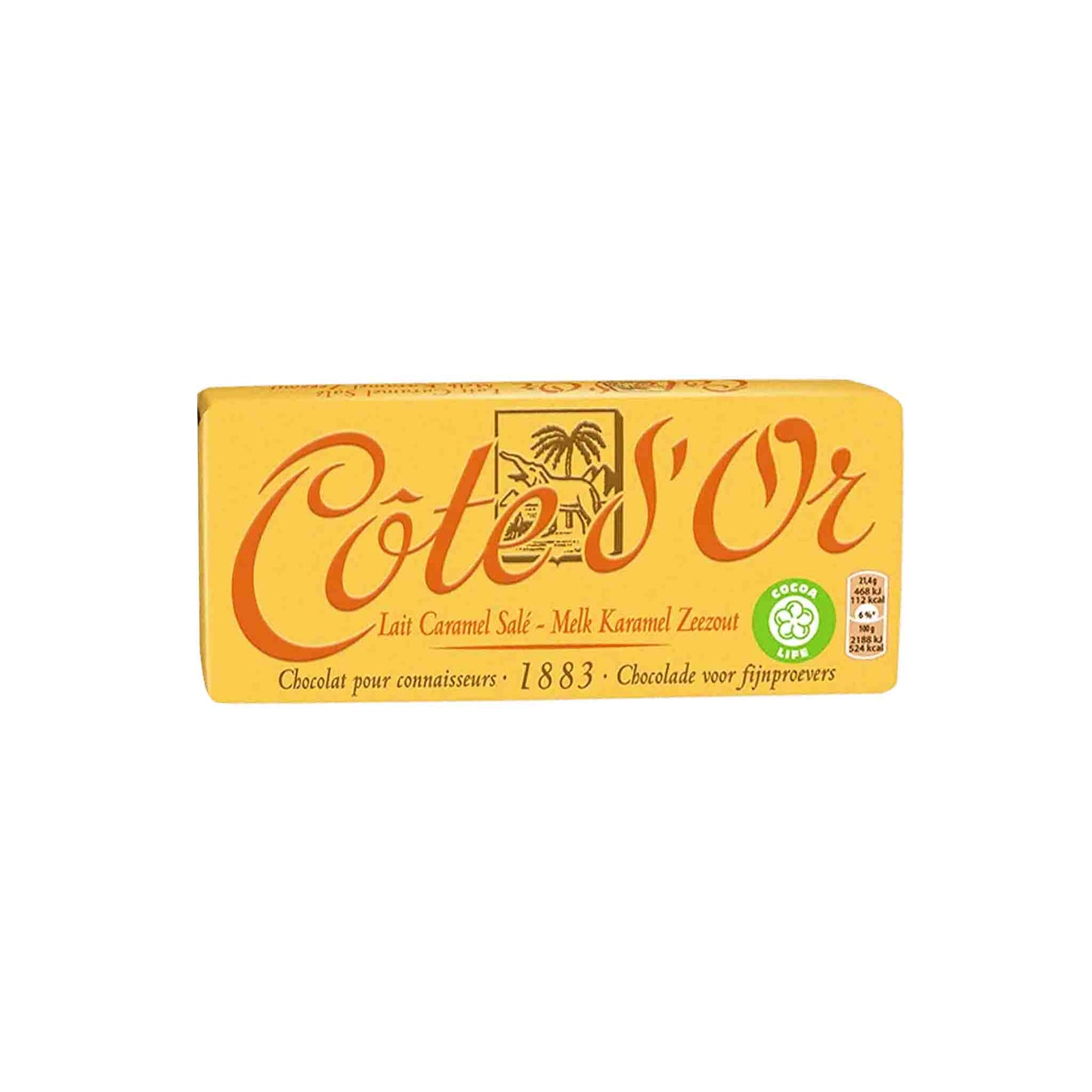 COTE D'OR MILK CHOCOLATE WITH CARAMEL & SEA SALT 150g