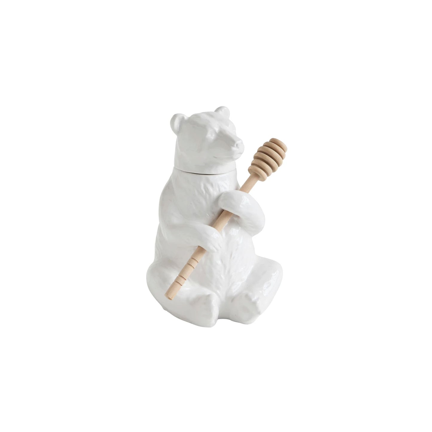 CREATIVE BEAR HONEY POT WITH DIPPER SET