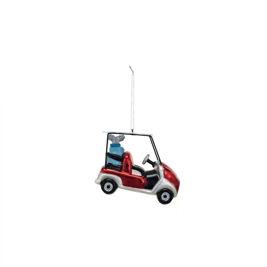 CREATIVE CO-OP GOLF CART ORNAMENT