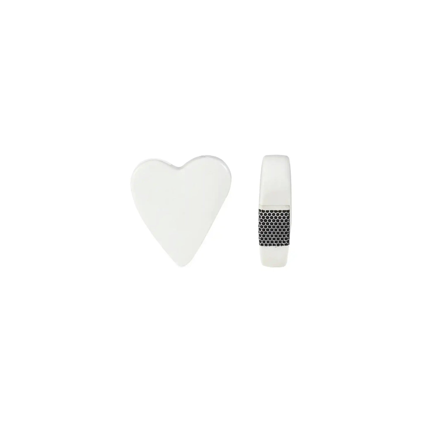 CREATIVE CO-OP HEART MATCH HOLDER WITH STRIKER