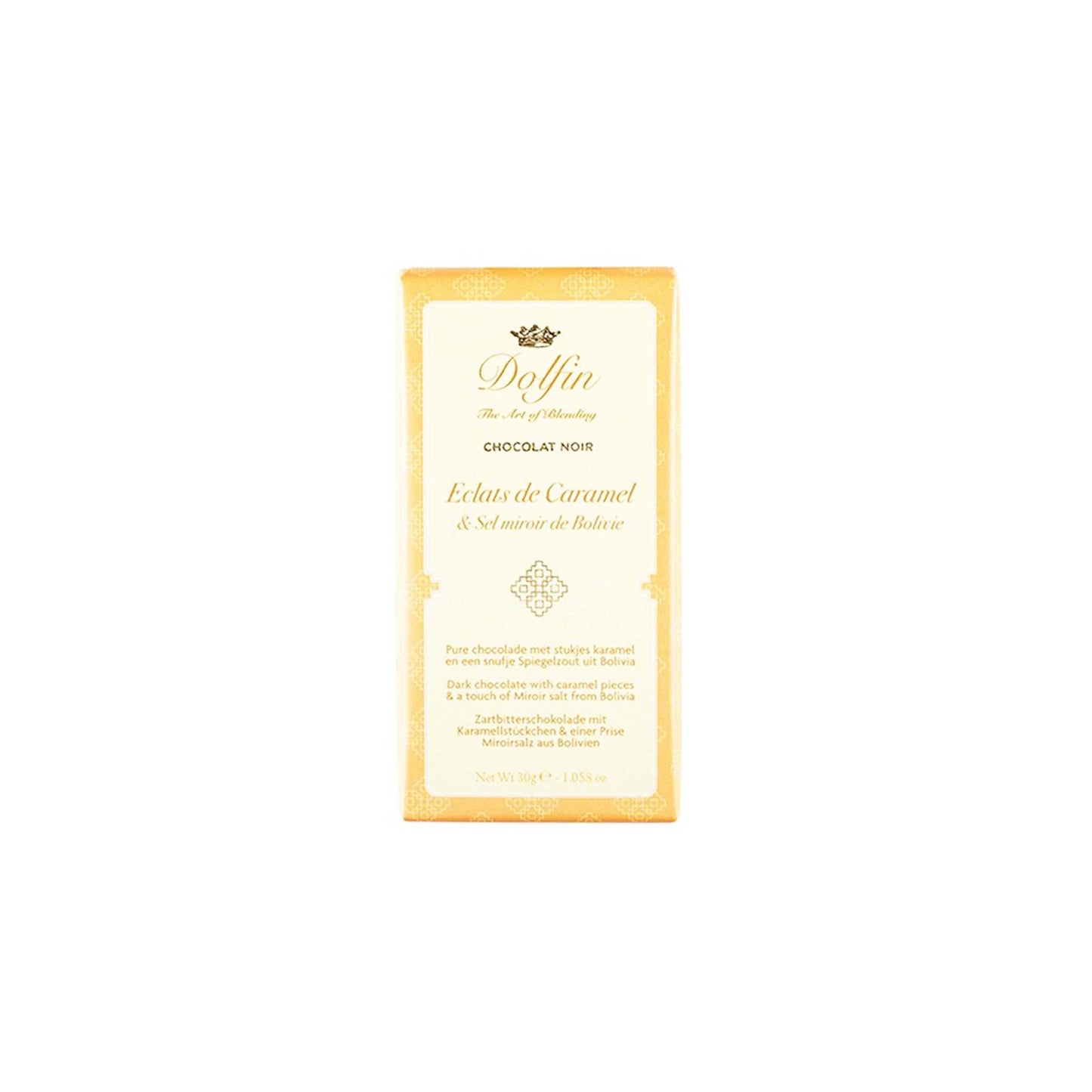 DOLFIN CARAMEL & SALT DARK CHOCOLATE 30g