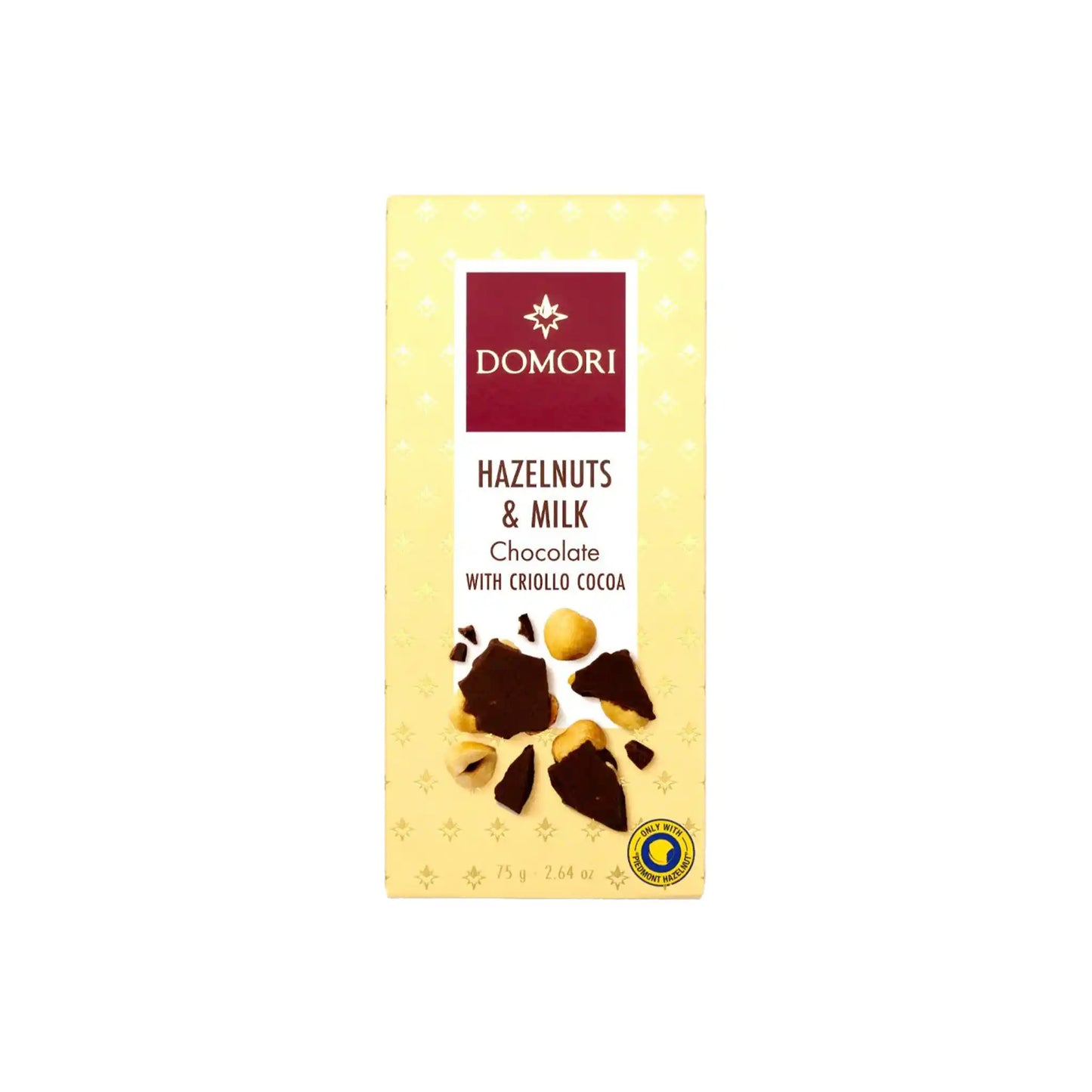 DOMORI HAZELNUT MILK CHOCOLATE 75g