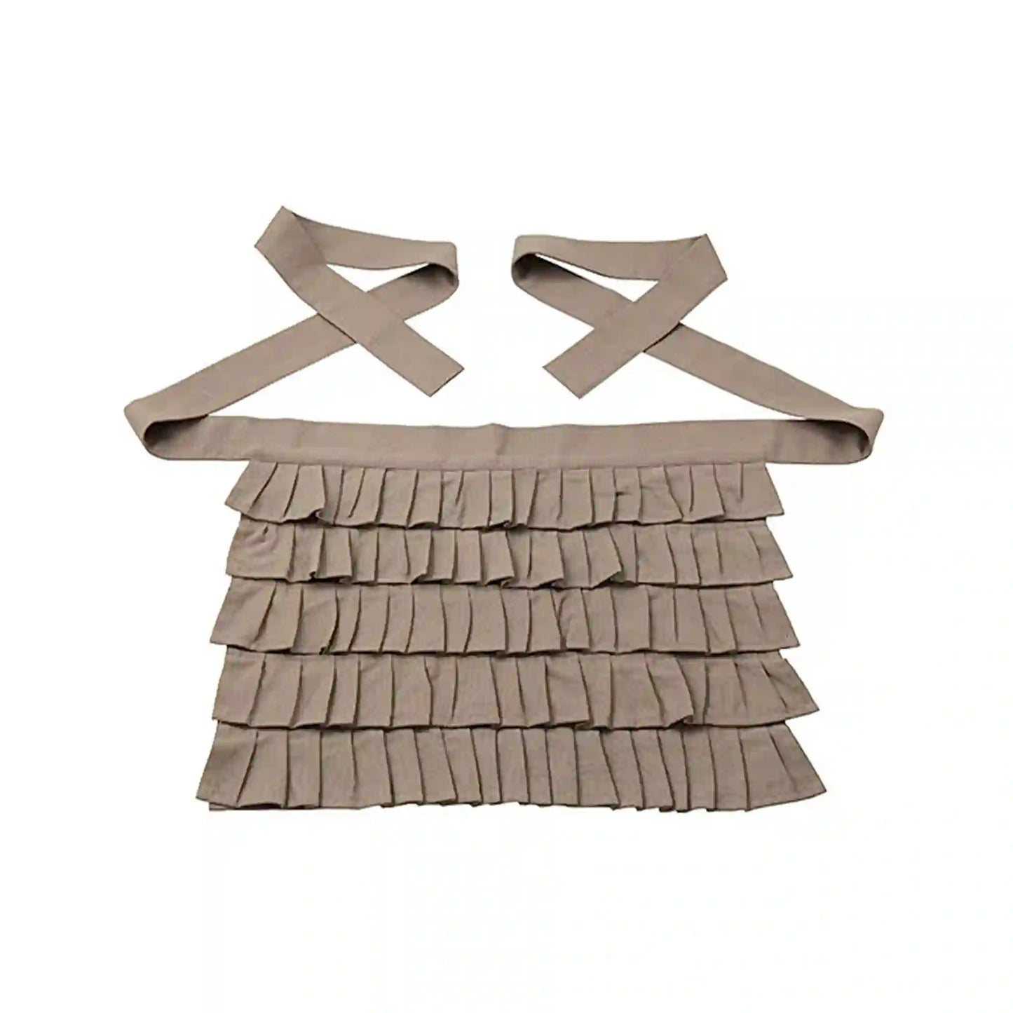 FIORIRA UN GIARDINO APRON WITH FRILLS