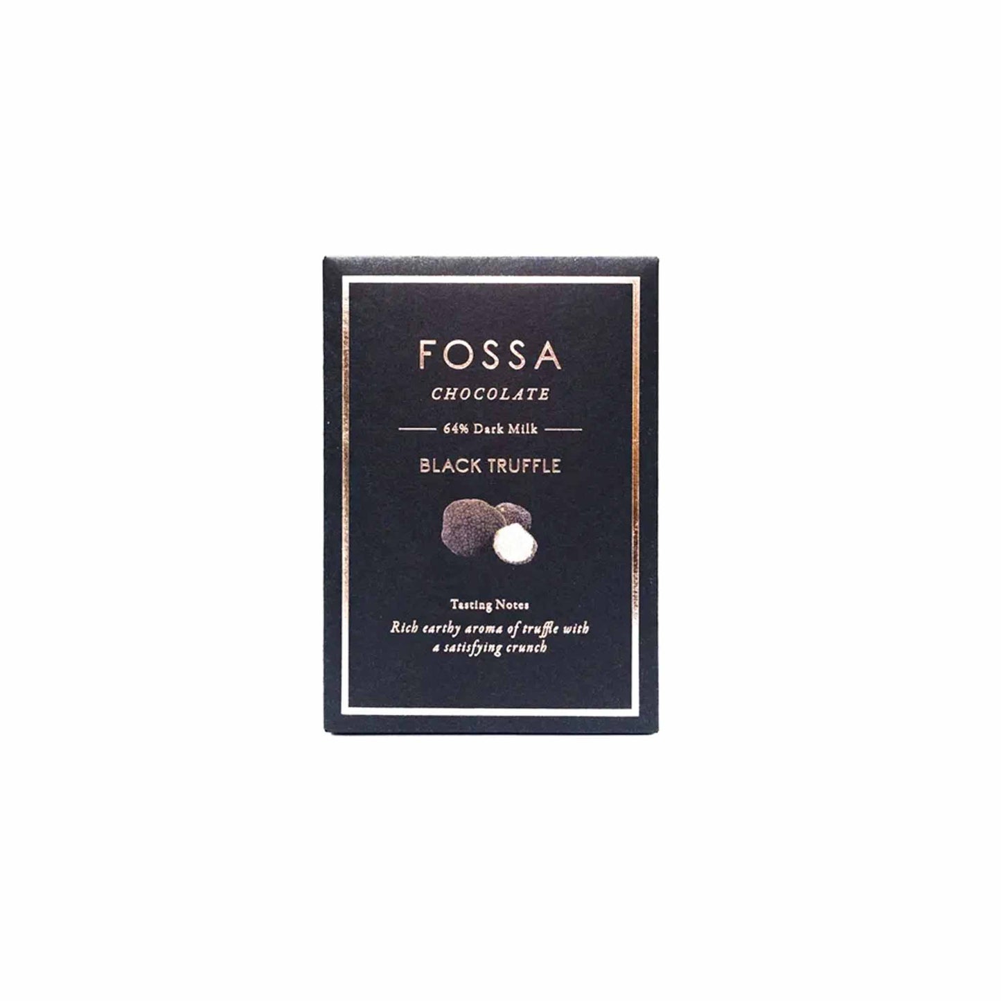FOSSA BLACK TRUFFLE 64% DARK MILK CHOCOLATE 50g