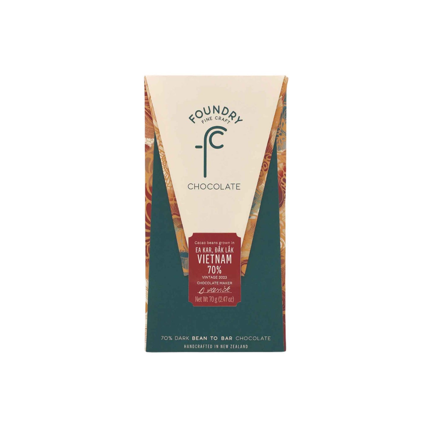 FOUNDRY CHOCOLATE EA KAR DAK LAK VIETNAM 70% DARK CHOCOLATE 70g