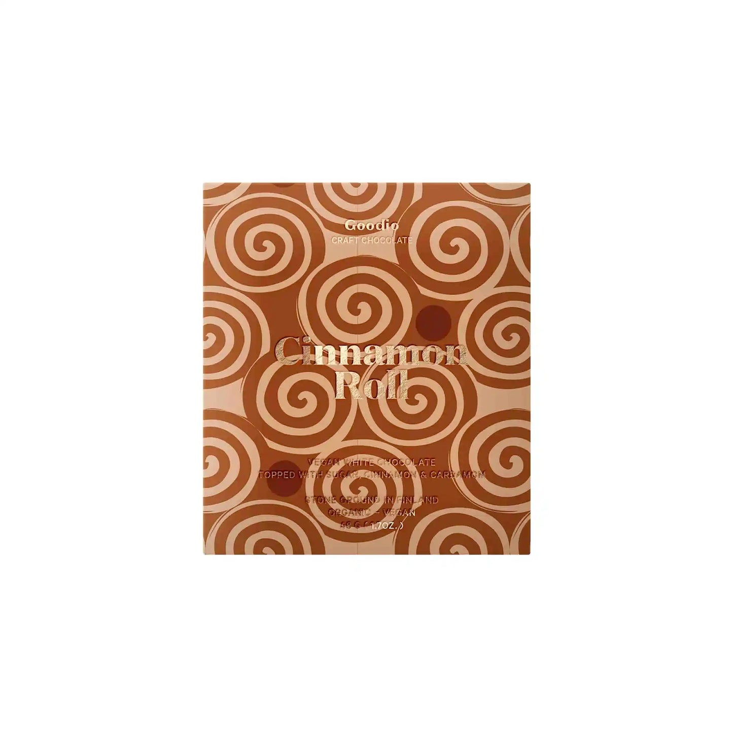 GOODIO CINNAMON ROLL VEGAN WHITE CHOCOCOLATE 48g