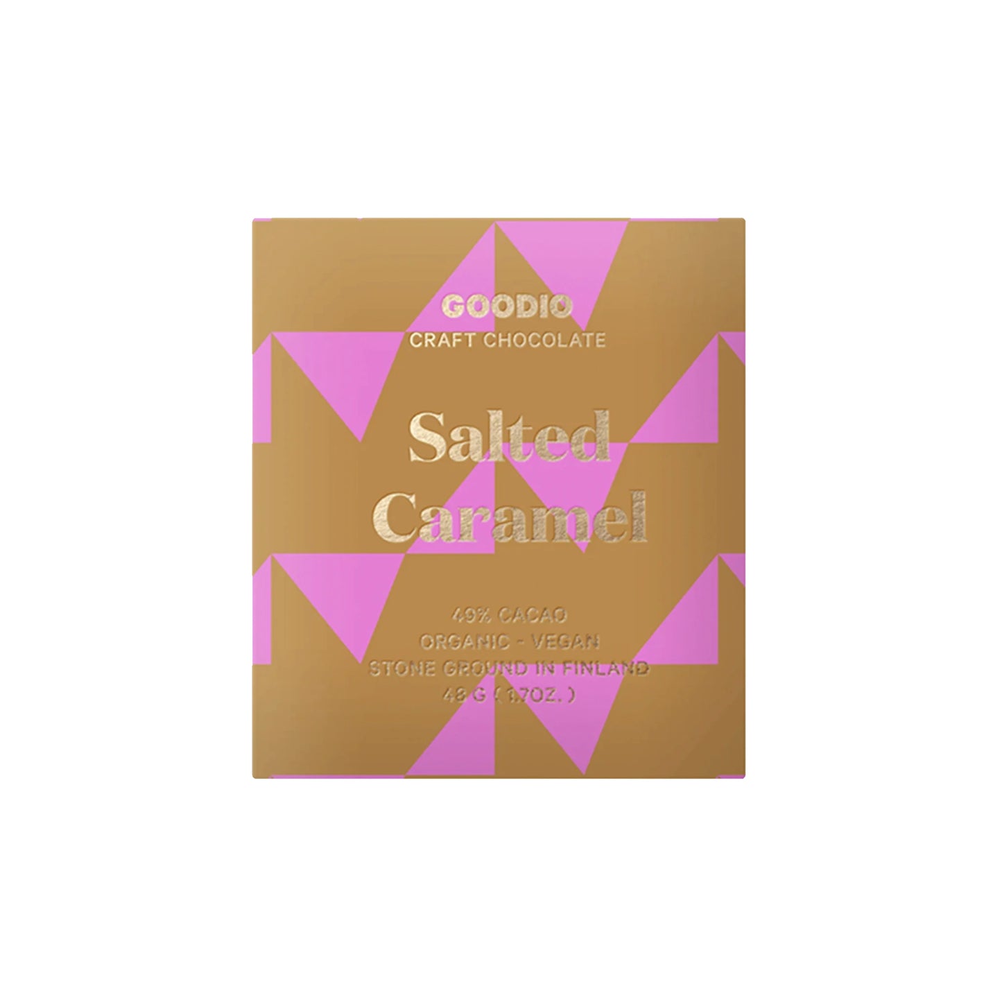 GOODIO SALTED CARAMEL CRAFT CHOCOLATE 49% 48g