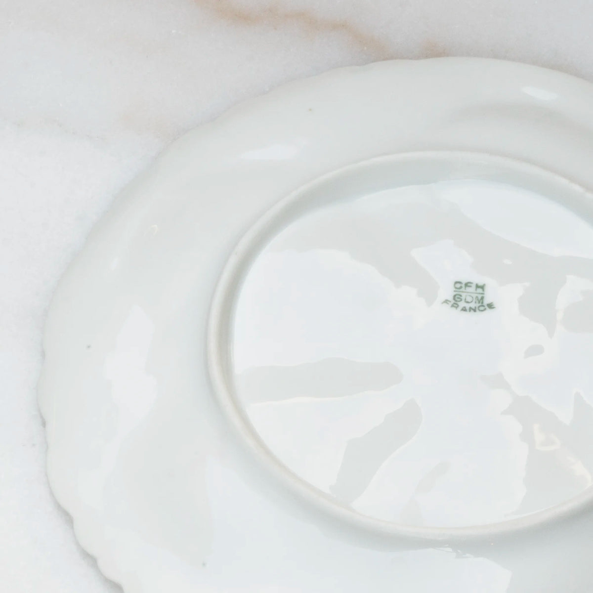 Haviland Limoges 1880 oyster plate underside with maker's mark