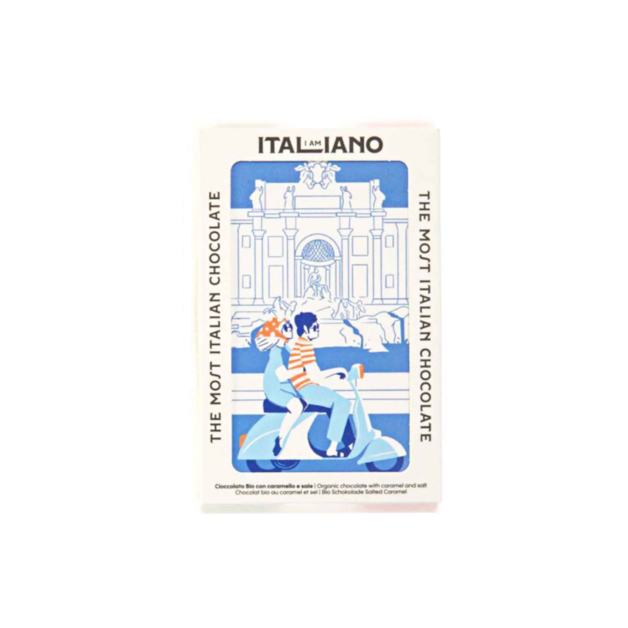 I AM ITALIANO SALTED CARAMEL ORGANIC CHOCOLATE 50g – monsieur