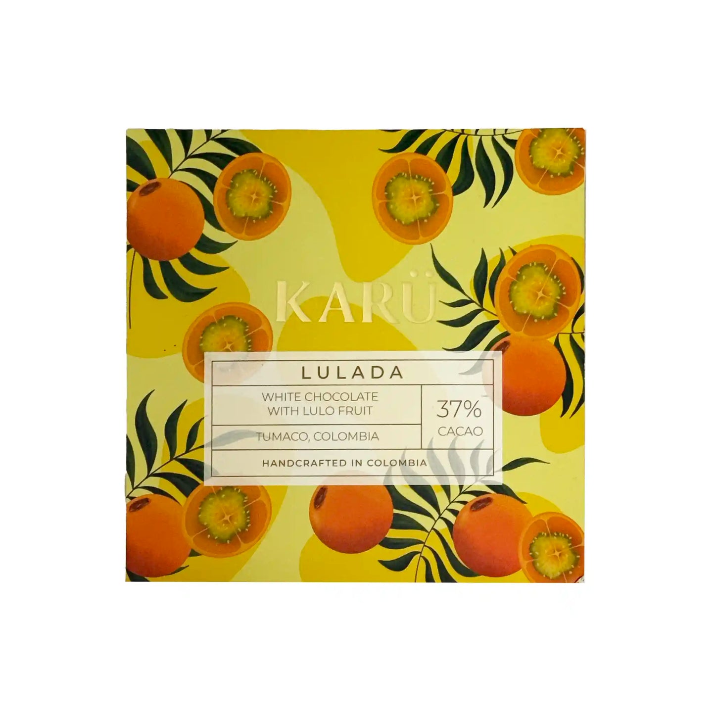 KARU LULADA WHITE CHOCOLATE WITH LULO FRUIT 60g
