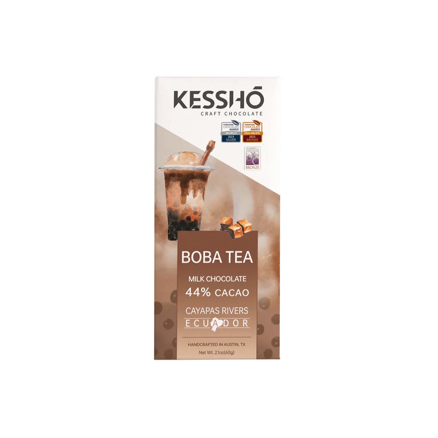 KESSHO 44% MILK CHOCOLATE WITH BOBA TEA 60g