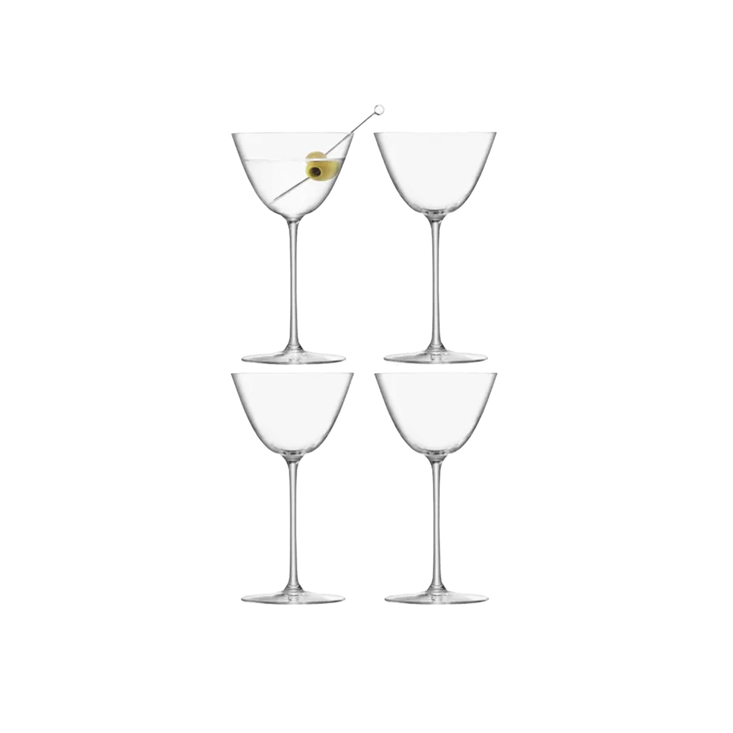 LSA BOROUGH MARTINI GLASS SET OF 4