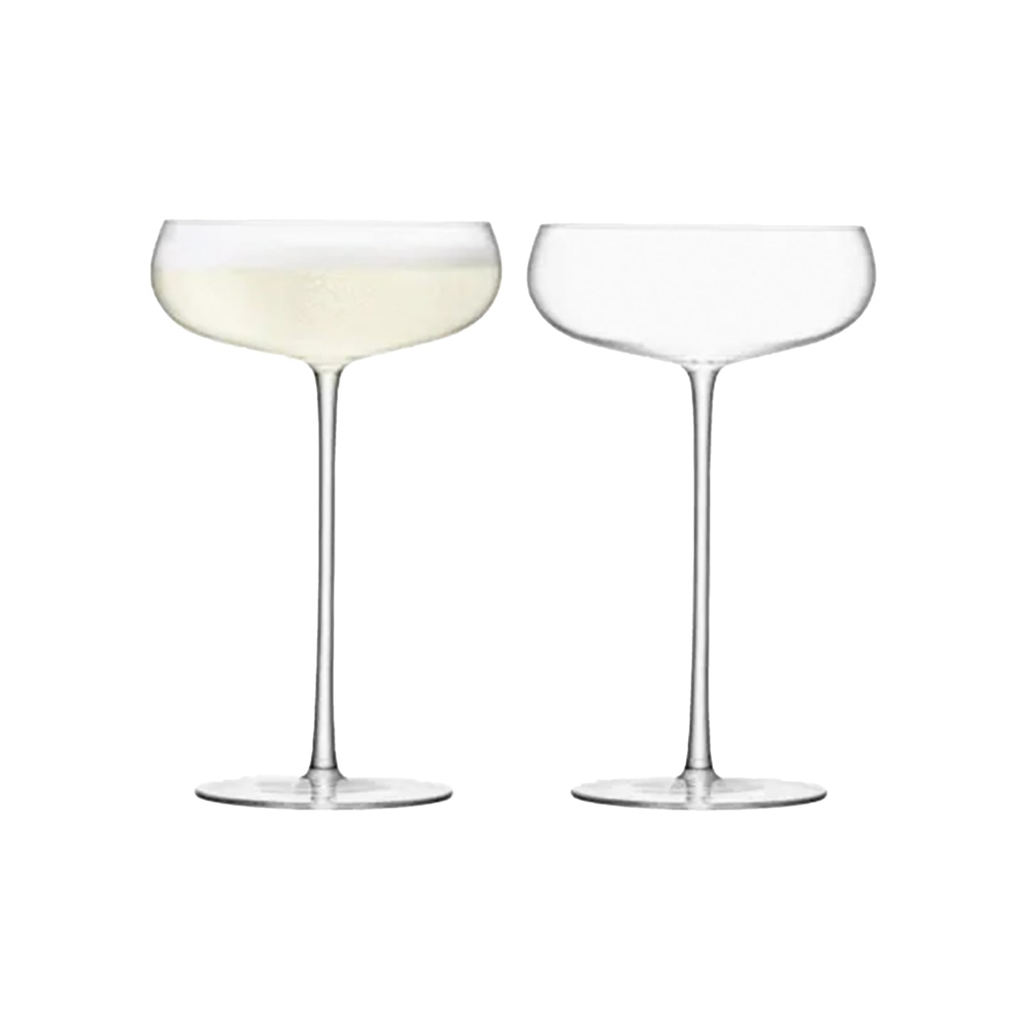 LSA CHAMPAGNE SAUCER SET OF 2