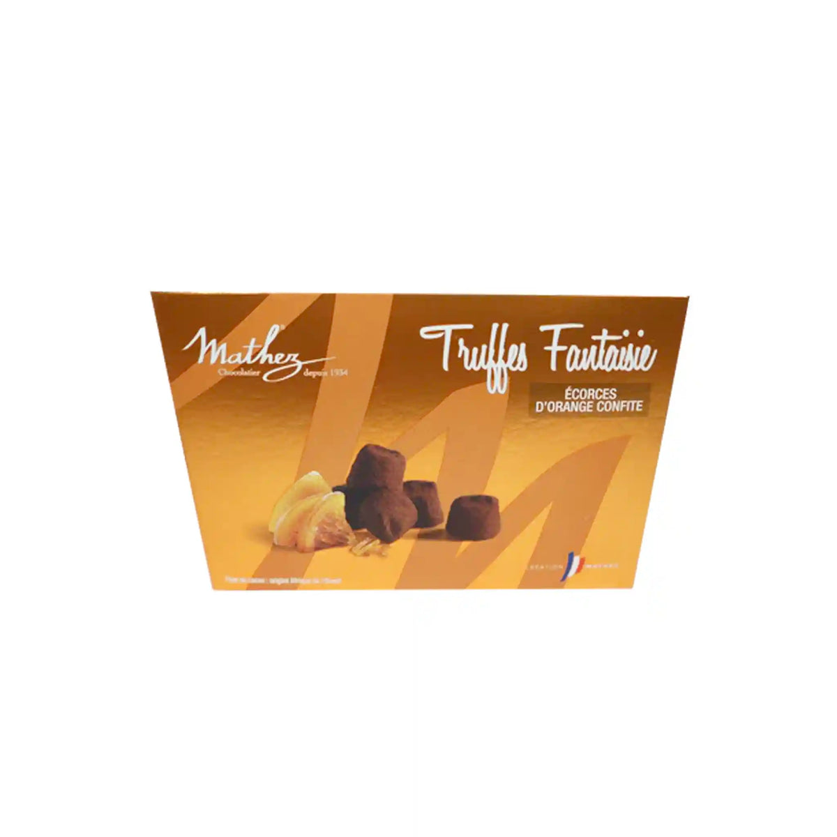 メル29044 Cocoa Truffles with Candied Orange 250g | Monsieur Marcel