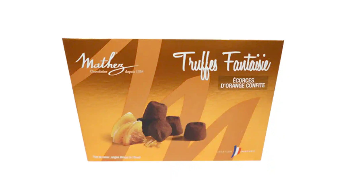 Cocoa Truffles with Candied Orange 250g | Monsieur Marcel