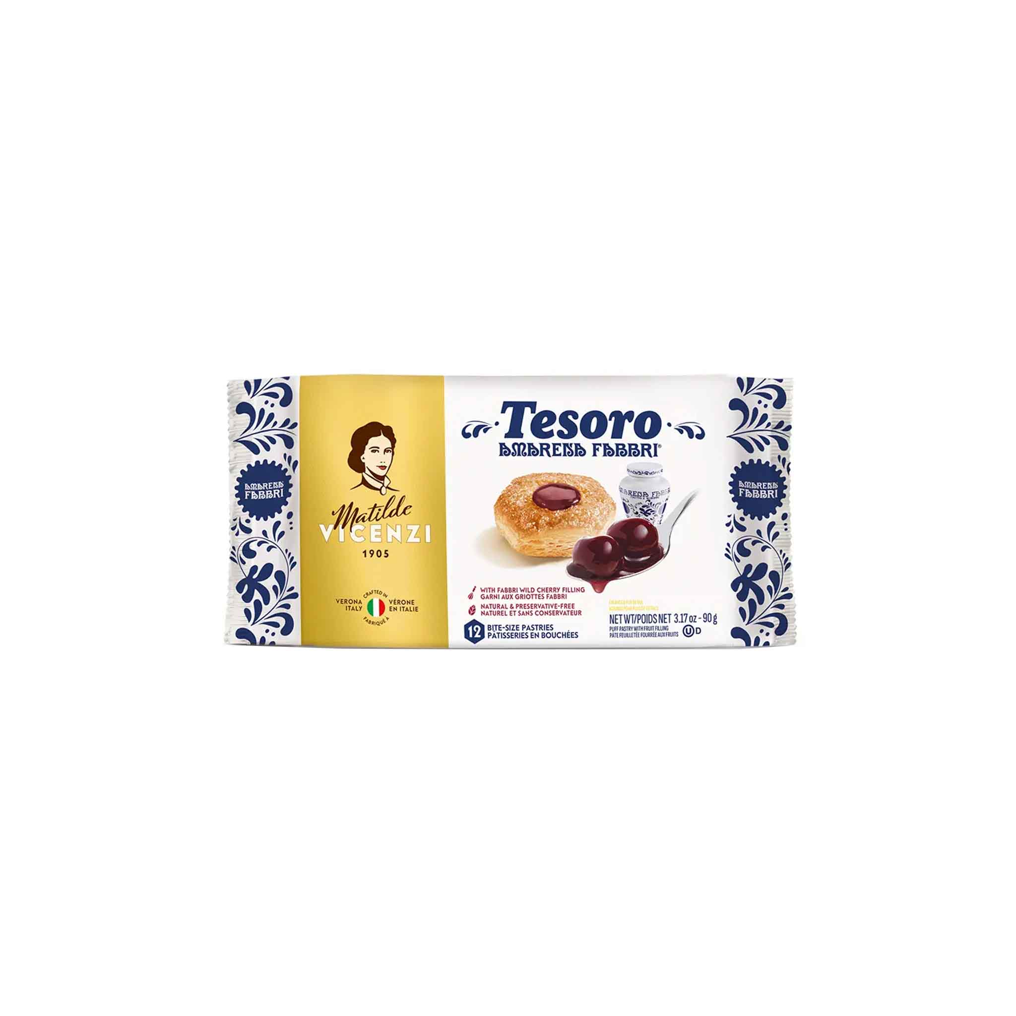 MATILDE VICENZI TESORO COOKIES WITH FABBRI CHERRIES 90g – monsieur