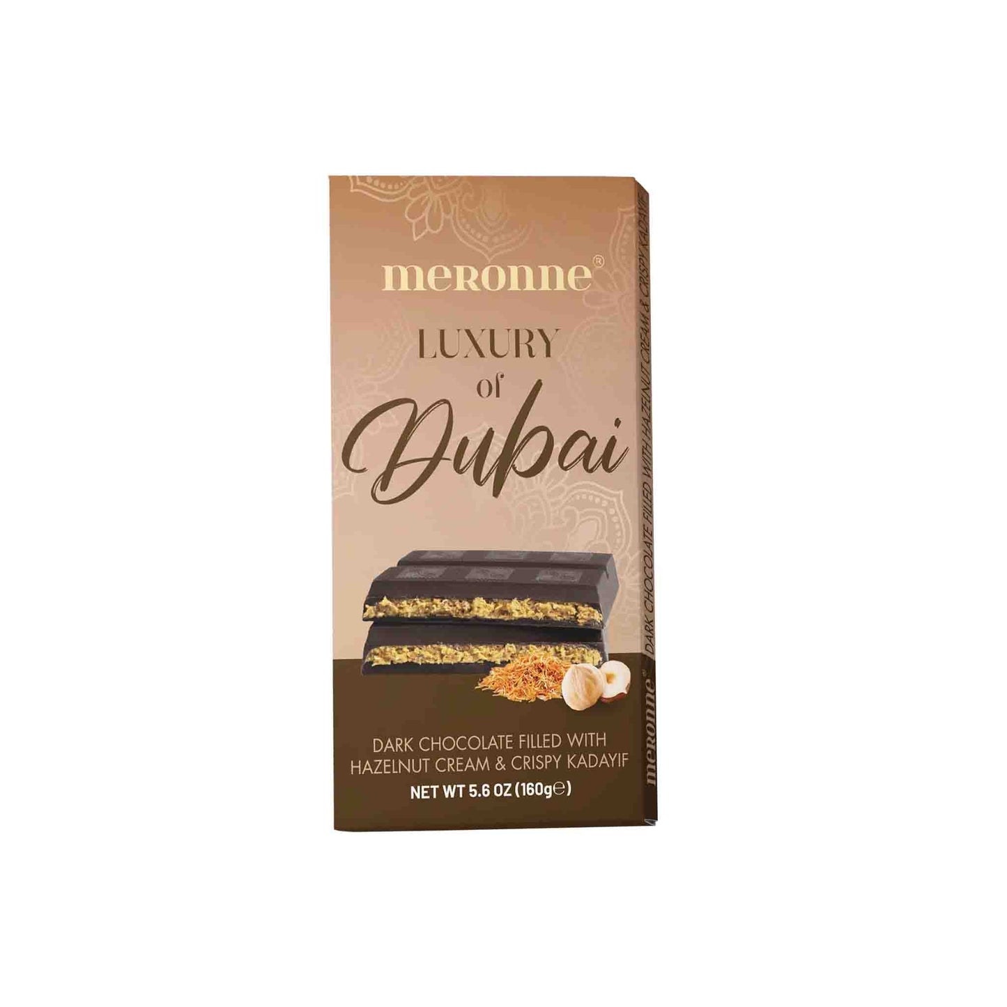 MERONNE DUBAI DARK CHOCOLATE HAZELNUT CREAM 160g