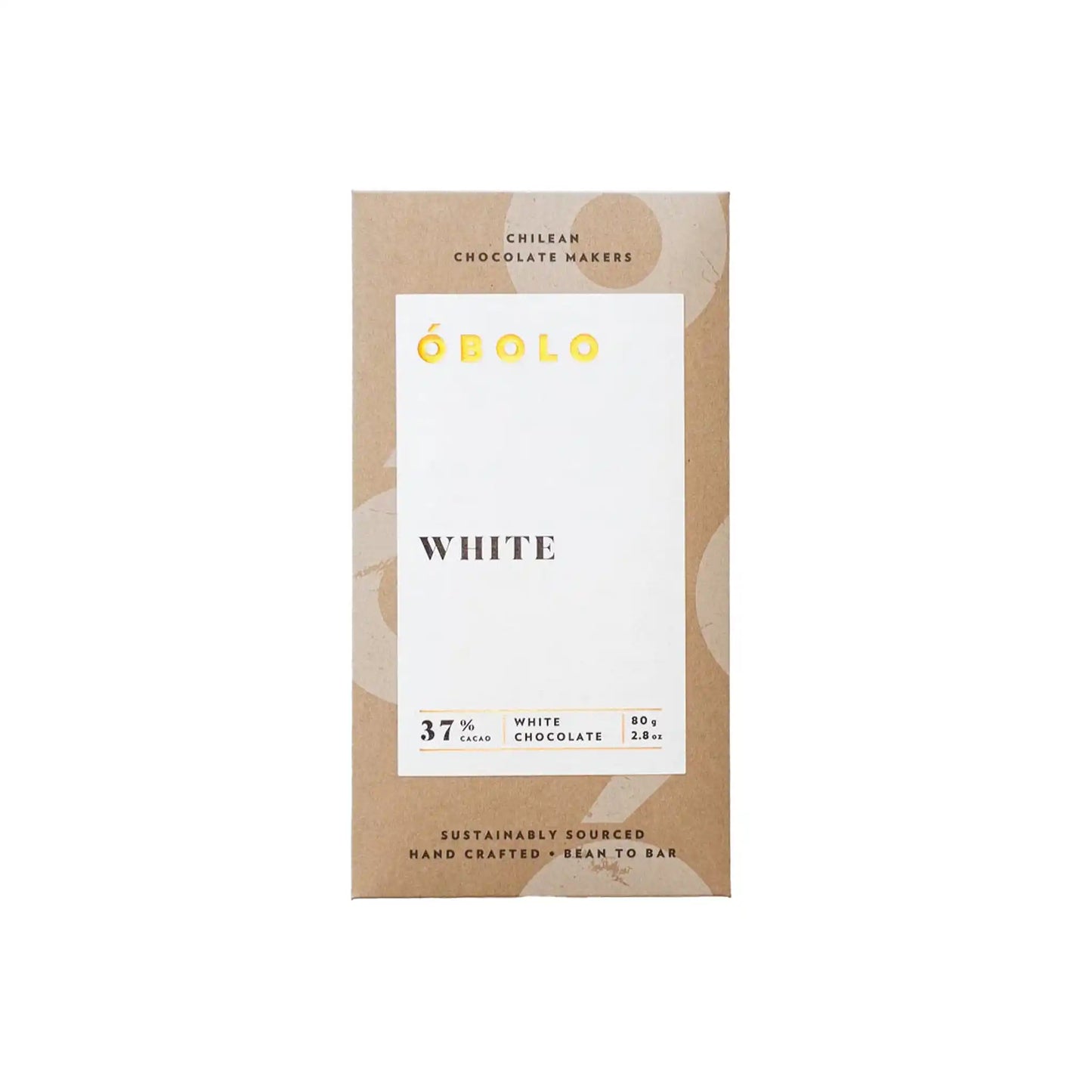 OBOLO 37% CACAO WHITE CHOCOLATE 80g