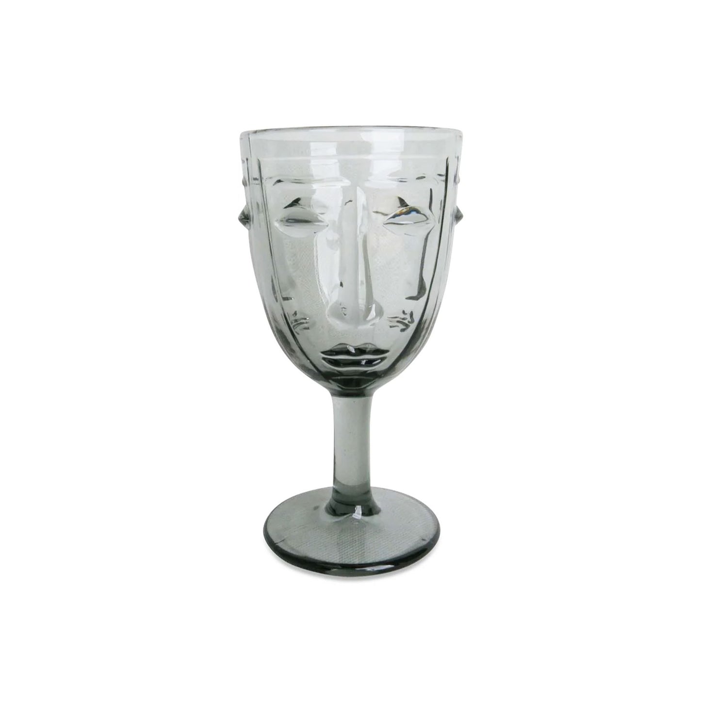 OPJET PARIS VISAGE GLASS GOBLET - GRAY