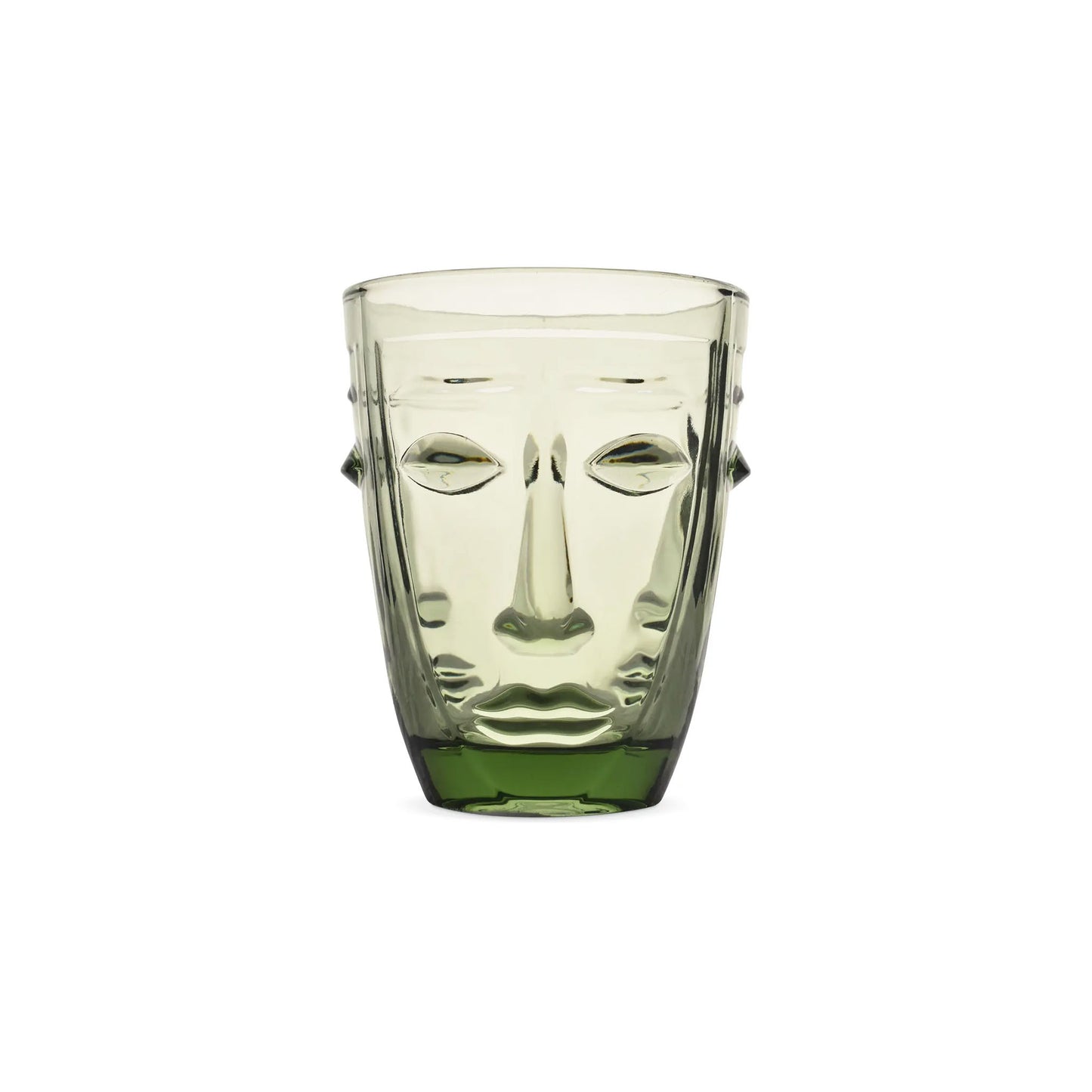 OPJET PARIS VISAGE GLASS TUMBLER - GREEN