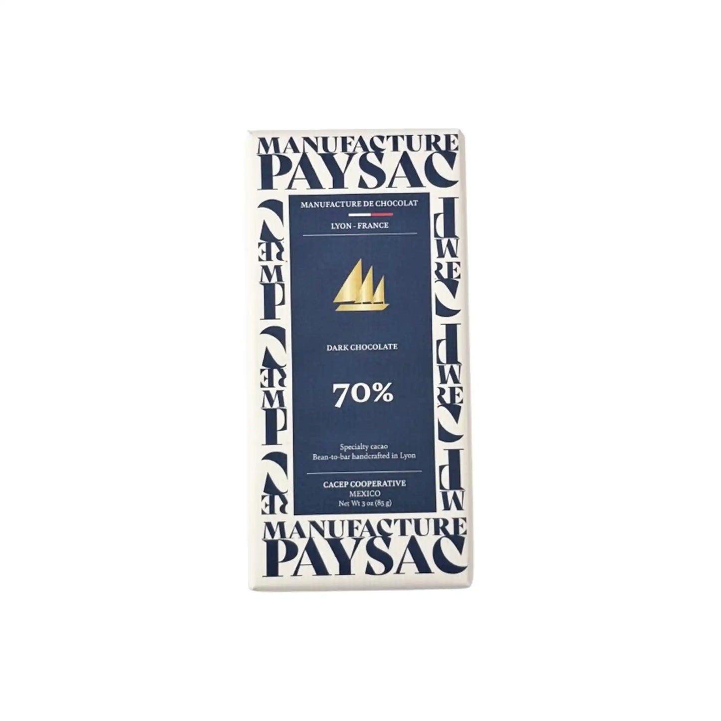 PAYSAC CACEP COOPERATIVE 70% DARK CHOCOLATE BAR 85g