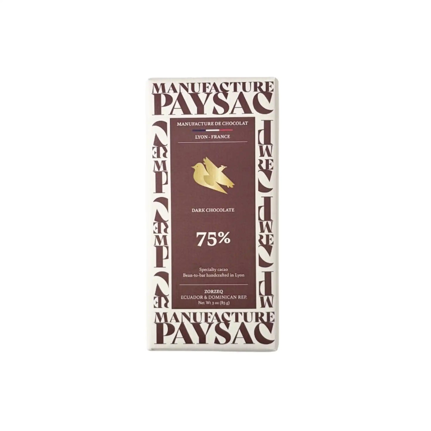 PAYSAC ZORZEQ 75% DARK CHOCOLATE BAR 85g