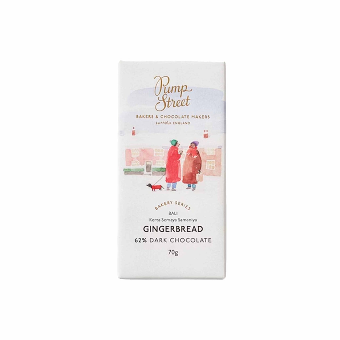 PUMP STREET GINGERBREAD 62% DARK CHOCOLATE 70g