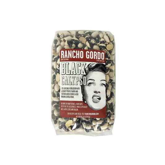 RANCHO GORDO BLACK CALYPSO BEANS 16oz