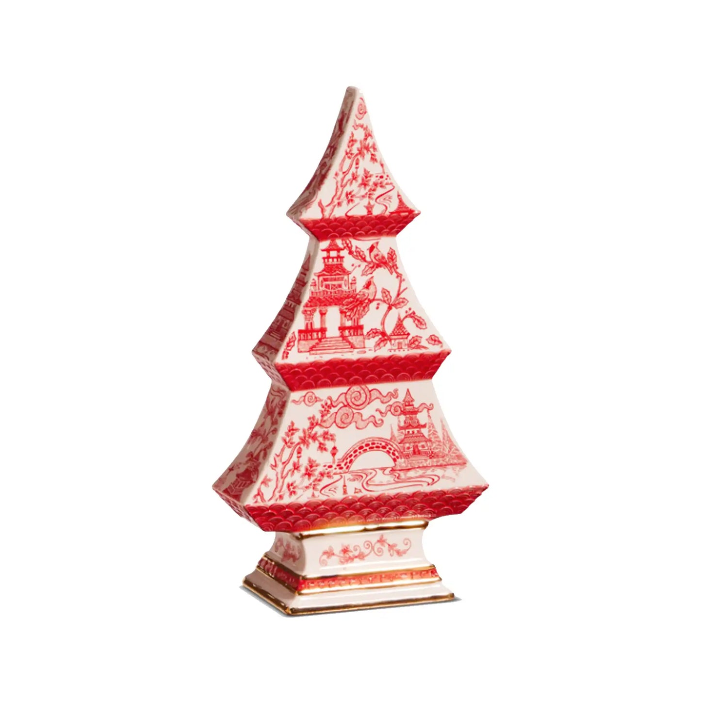 RAZ CHINOISERIE TREE RED LARGE