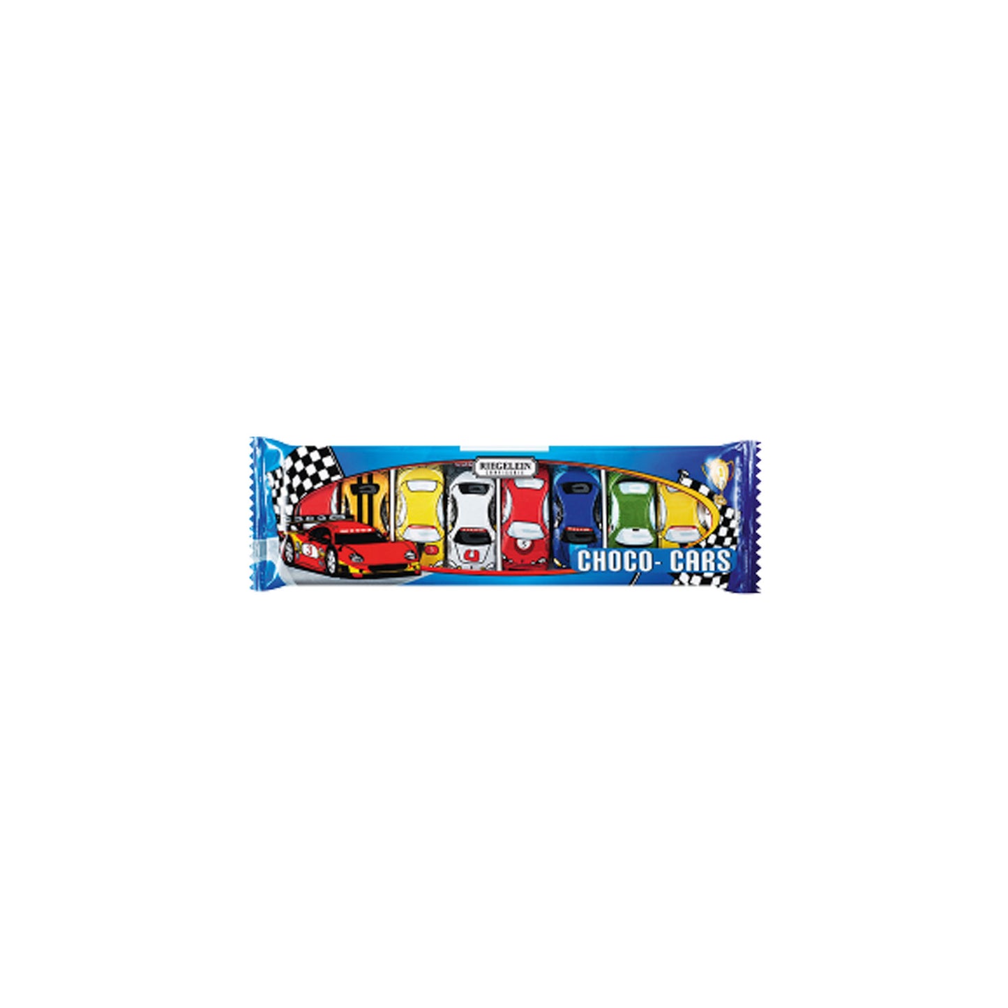 RIEGELEIN SOLID CHOCO CARS 8PK 3.1oz