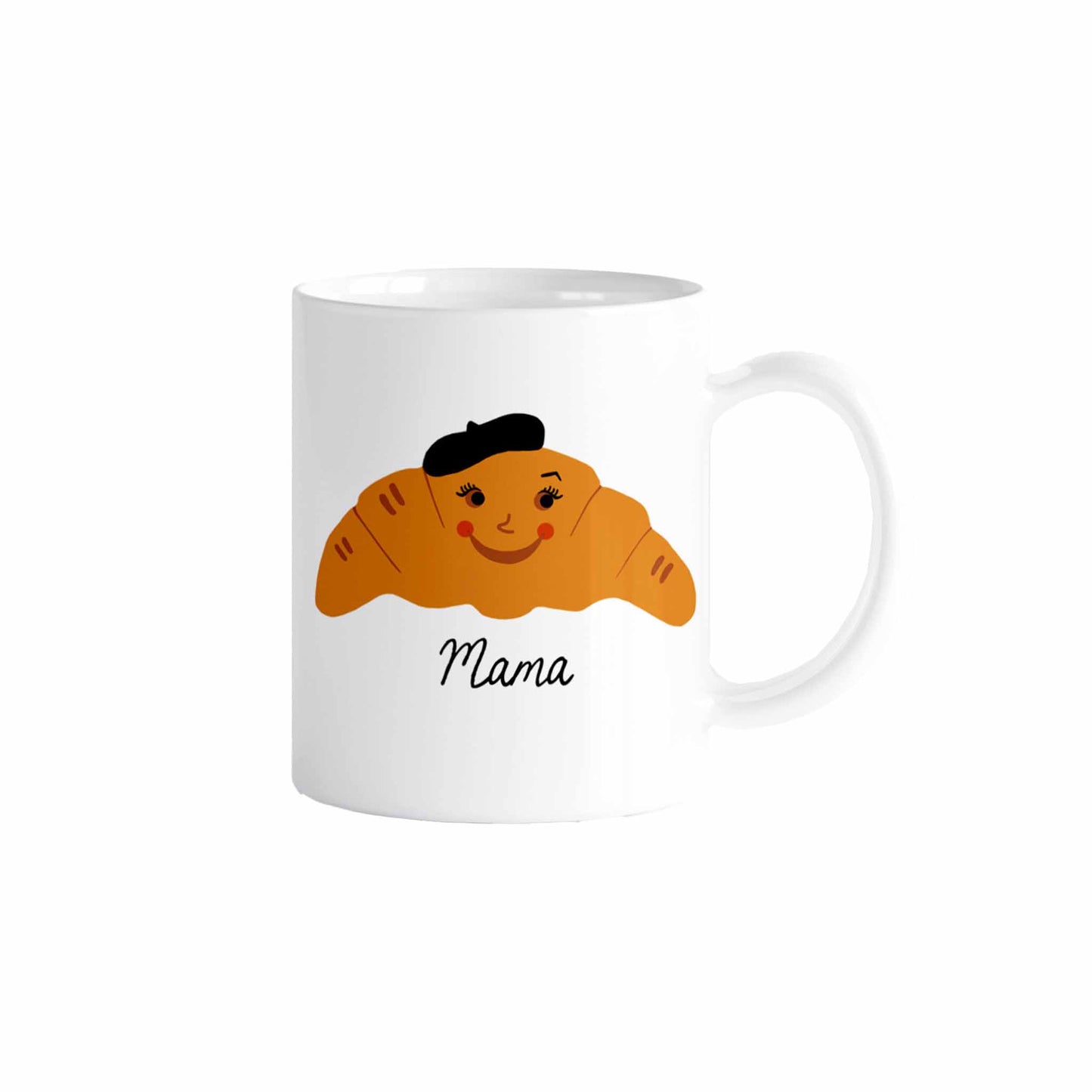 ROCK SCISSOR PAPER MAMA CROISSANT MUG