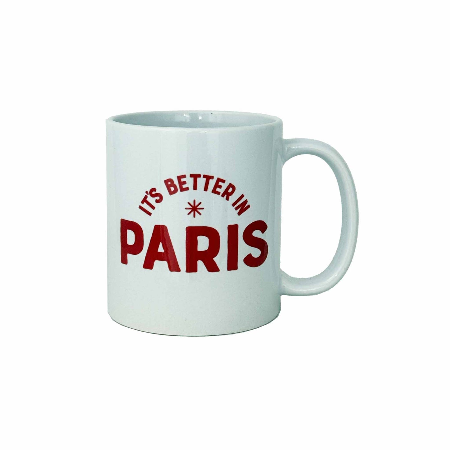 ROCK SCISSOR PAPER "IT'S BETTER IN PARIS" MUG
