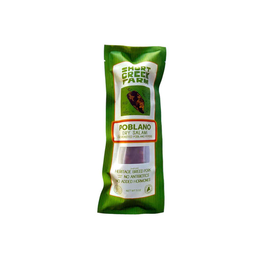 SHORT CREEK FARM POBLANO DRY SALAMI 5oz