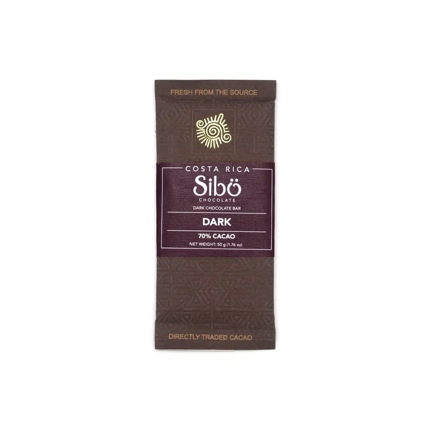 SIBO DARK CHOCOLATE BAR 70% 50g