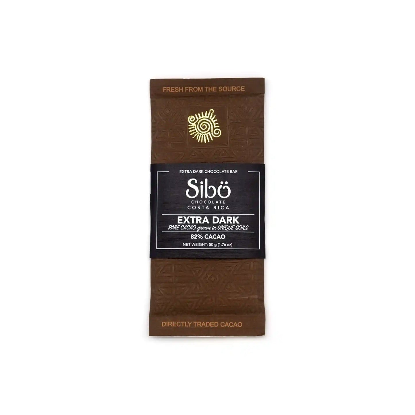 SIBO EXTRA DARK CHOCOLATE BAR 82% 50g